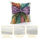 Qinduosi Easter Pillow Covers Set of ,Colorful Decorations Holiday Farmhouse Spring Pillow Case for Home Sofa Couch Decor AA