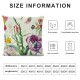 Qinduosi  Pillow Covers Inch Set of Farmhouse Garden Colorful Pillows Case Polyester Linen for Patio Sofa Bed Home Decor