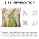 Qinduosi Easter Bunny Pillow Covers Inch Set of Pink Yellow Green Decorative Pillow Cases Pastel Polka Dot Farmhouse Cushion Case Spring Holiday Home Decor for Porch Couch