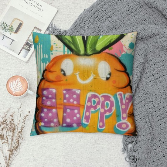 Qinduosi Easter Pillow Covers Set of Easter Decorations Bunny Truck Hello Peeps Pillows for Home Outdoor Spring Farmhouse Decor Cushion Case