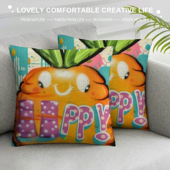 Qinduosi Easter Pillow Covers Set of Easter Decorations Bunny Truck Hello Peeps Pillows for Home Outdoor Spring Farmhouse Decor Cushion Case