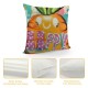 Qinduosi Easter Pillow Covers Set of Easter Decorations Bunny Truck Hello Peeps Pillows for Home Outdoor Spring Farmhouse Decor Cushion Case