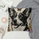 Qinduosi Spring Pillow Covers Inch Throw Pillowcase Home Sofa Holiday Cushion Case Farmhouse Dog Spring Decorations