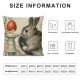 Qinduosi Pillow Covers Eeater Decorations Easter Pillow Covers Inch Bunny Eggs Decorative Pillow Cases Holiday Throw Cushion Cover for Home Couch Office Car Decor