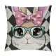 Qinduosi Bunny Easter Pillow Covers , Easter Bunny Rabbit Nursery Decor, Easter Pillows Cover, Easter Home Decor,()