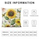 Qinduosi Throw Pillow Covers Inch Sunflower Floral Decorative Pillows Soft Velvet Cushion Cases for Couch Sofa Garden Patio Decor Set of