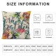 Qinduosi Spring Pillow Covers Inch Welcome Pink Flower Floral Bless This Home Set of Green Farmhouse Decorative Throw Pillows Cases for Couch Sofa