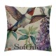 Qinduosi Spring Pillow Covers Inch Birds Throw Pillowcase Home Sofa Bedroom Living Room Holiday Cushion Case Farmhouse Decorations