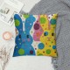 Qinduosi Easter Bunny Pillow Covers Inch Colorful Decorative Square Pillow Cases Set of Spring Holiday Farmhouse Decor Linen Throw Pillows For Cushion Sofa Couch Porch Outdoor