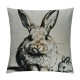 Bunny Easter Pillow Covers, Easter Rabbit Pillow Covers , Easter Decorative Throw Pillow Cover, Easter Bunny for Sofa Bed Room Home Decor Reversible Pillow Case