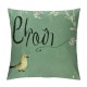 Qinduosi Set of Easter Pillow Covers - Rabbit Design with Eucalyptus Leaves and - Ideal Cushion Case Decoration for Sofa Couch