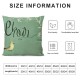 Qinduosi Set of Easter Pillow Covers - Rabbit Design with Eucalyptus Leaves and - Ideal Cushion Case Decoration for Sofa Couch