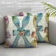 Qinduosi Easter Pillow Covers Inch Set of ,Colorful Bunny Throw Pillow Covers for Easter Decorations Spring Rabbit Cushion Case Decoration for Sofa Couch