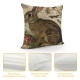 Qinduosi Throw Pillow Covers Animals Rabbit Decorative Pillow Case Linen Square Throw Pillowcases Home Couch Decor Cushion Cover Inch(Rabbit B