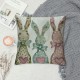 Qinduosi Easter Pillow Covers ,Pink Blue Green Bunny Outdoor Decorative Throw Pillows for Couch, Rabbit Spring Decor Cushion Cover Pcs Soft Farmhouse Linen Pillowcase for Bed Car Safa