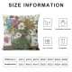 Wildflower Throw Pillow Covers Inch Set of Flowers Leaves Spring Summer Seasonal Decor Cushion Cover for Bedroom Sofa Living Room Couch Bench Outdoor