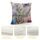 Qinduosi Spring Pillow Cover Inch Floral Butterfly Decorations Farmhouse Pillow Case Decor for Sofa Couch