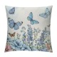 Qinduosi  Throw Pillow Covers Inch Garden Flower Butterfly Decorative Pillows for Couch Sofa Garden Patio Decor Set of