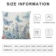 Qinduosi  Throw Pillow Covers Inch Garden Flower Butterfly Decorative Pillows for Couch Sofa Garden Patio Decor Set of