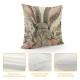 Qinduosi Easter Pillow Covers Inch Set of ,Rabbit Floral Decorations Holiday Farmhouse Decorative Spring Pillow Case for Home Sofa Couch