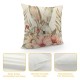 Easter Bunny Pillow Covers Set of inch Plain Easter Decorative Throw Pillows Easter Cushion Cases for Couch Sofa Livingroom Bedroom