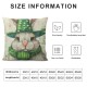 Qinduosi Easter Pillow Covers Inch Throw Pillowcase Rabbit Floral Home Sofa Bedroom Cushion Case Seasonal Farmhouse Decorations