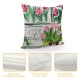 Qinduosi Pcs Spring Pink Pillow Covers '' Floral Throw Decorative Flower Pillow Covers Mother's Day Farmhouse Throw Pillowcases for Home Couch Sofa Decorations