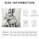 Qinduosi Bunny Easter Pillow Covers, Easter Rabbit Pillow Covers , Easter Decorative Throw Pillow Cover, Easter Bunny for Sofa Bed Room Home Decor Reversible Pillow Case