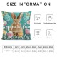 Qinduosi Throw Pillow Covers Set of in Easter Eggs Decorative Pillow Cases Cushion Cover for Living Room Bedroom Sofa