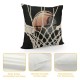 Qinduosi Ball Sports Throw Pillow Cases Retro Basketball Black Decorative Pillow Covers Linen Home Decor Pillowcase Gifts for Basketball Lovers (Black Basketball)