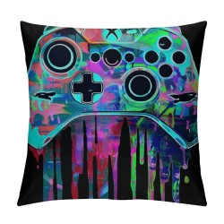 Gaming Pillow Covers, Pillow Covers , Decor,Gaming Room Decor,Gaming Pillow Cover,Teen Boy Room Decor ,Son Boy Room Decorations for Bedroom (Blue)