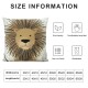 Qinduosi Kids Animals Throw Pillow Covers Inch Set of Lion Pillows Soft Velvet Cushion Covers for Baby Room Kids Bedroom Decor