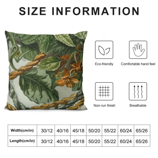 Wildflower Throw Pillow Covers Inch Set of Flowers Spring Decor Cushion Cover for Bedroom Sofa Living Room Couch Bench Outdoor