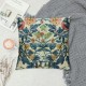 Qinduosi Blue Floral Bird Throw Pillow Covers Inch Home Decor Pillow Case Square Pattern Pillowcase Cushion Cover for Indoor/Outdoor Sofa Living Room Couch Bed