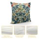 Qinduosi Blue Floral Bird Throw Pillow Covers Inch Home Decor Pillow Case Square Pattern Pillowcase Cushion Cover for Indoor/Outdoor Sofa Living Room Couch Bed