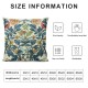 Qinduosi Blue Floral Bird Throw Pillow Covers Inch Home Decor Pillow Case Square Pattern Pillowcase Cushion Cover for Indoor/Outdoor Sofa Living Room Couch Bed