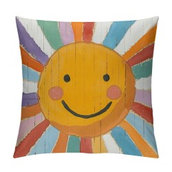 Boho Sun Throw Pillow Covers-You are so Loved Inspirational Reading Nook Classroom Cushion Case Decorate Kids Girls Room Nursery Playroom-Inch Pillowcase Set of