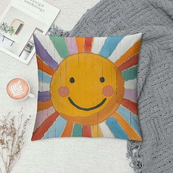 Boho Sun Throw Pillow Covers-You are so Loved Inspirational Reading Nook Classroom Cushion Case Decorate Kids Girls Room Nursery Playroom-Inch Pillowcase Set of