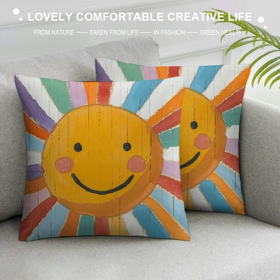 Boho Sun Throw Pillow Covers-You are so Loved Inspirational Reading Nook Classroom Cushion Case Decorate Kids Girls Room Nursery Playroom-Inch Pillowcase Set of