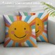 Boho Sun Throw Pillow Covers-You are so Loved Inspirational Reading Nook Classroom Cushion Case Decorate Kids Girls Room Nursery Playroom-Inch Pillowcase Set of