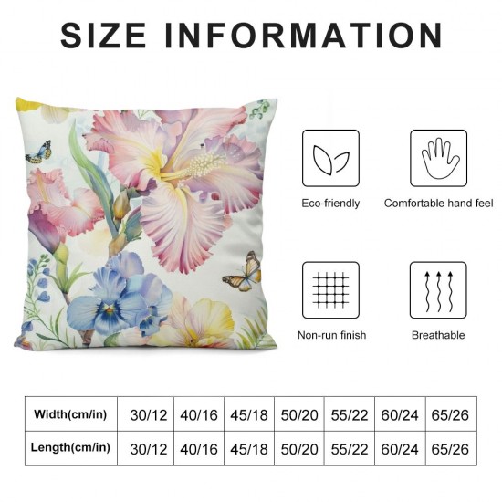 Qinduosi Throw Pillow Covers Inch Sunflower Floral Decorative Pillows Soft Velvet Cushion Cases for Couch Sofa Garden Patio Decor Set of