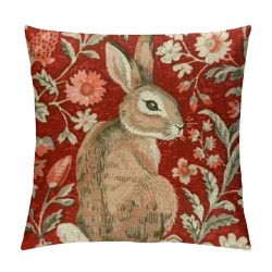 Qinduosi Pillow Cover, Rabbit I Modern Throw Pillow Case Modern Cushion Cover Square Pillowcase Decoration for Sofa Bed Chair Car Inch