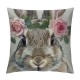 Qinduosi Easter Pillow Covers Set of , Buffalo Plaid Rabbit Decor Throw Pillows Spring Holiday Farmhouse Pillowcase Bunny Easter Decorative Outdoor Cushion Case for Couch Home Decorations