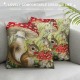 Qinduosi Spring Forest Animals Throw Pillow Covers Inch Rabbit Mushroom Floral Decorative Pillows for Sofa Kids Baby Nursey Room Decor Set of