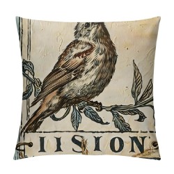 Qinduosi Vintage Farmhouse Bunny Throw Pillow Covers Retro Farm Rabbit Home Décor Throw Pillow Case Cushion Cover " Set of (Vintage Rabbit)