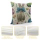 Easter Pillow Covers Set of Easter Bunny Eggs Floral Rabbit Pillows Decorative Throw Pillows Cushion Case Farmhouse Decor for Couch Sofa