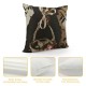 Qinduosi  Rabbit Eggs Black Throw Pillow Covers, Inch Cushion Case Decoration for Sofa Couch Set of