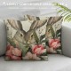 Spring Pillow Covers Easter Decorations Throw Pillow Covers Set of for Home Office Sofa Couch Bed Decoration