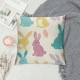 Pcs Easter Bunny Pillow Covers Throw Pillow Case Cute Cartoon Cushion Cover for Home Office Couch Car, Inch