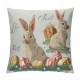 Pillow Covers , Rabbits Bunny Hello Bunnies Spring Home Decor Decorative Farmhouse Throw Pillow Covers for Sofa Couch Room Decor